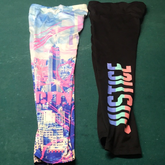 Two pair Justice leggings - Picture 2 of 2